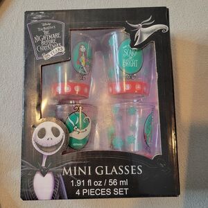 Disney The Nightmare Before Christmas Mini Glasses 4 shot Tim Burton's 25 Years
